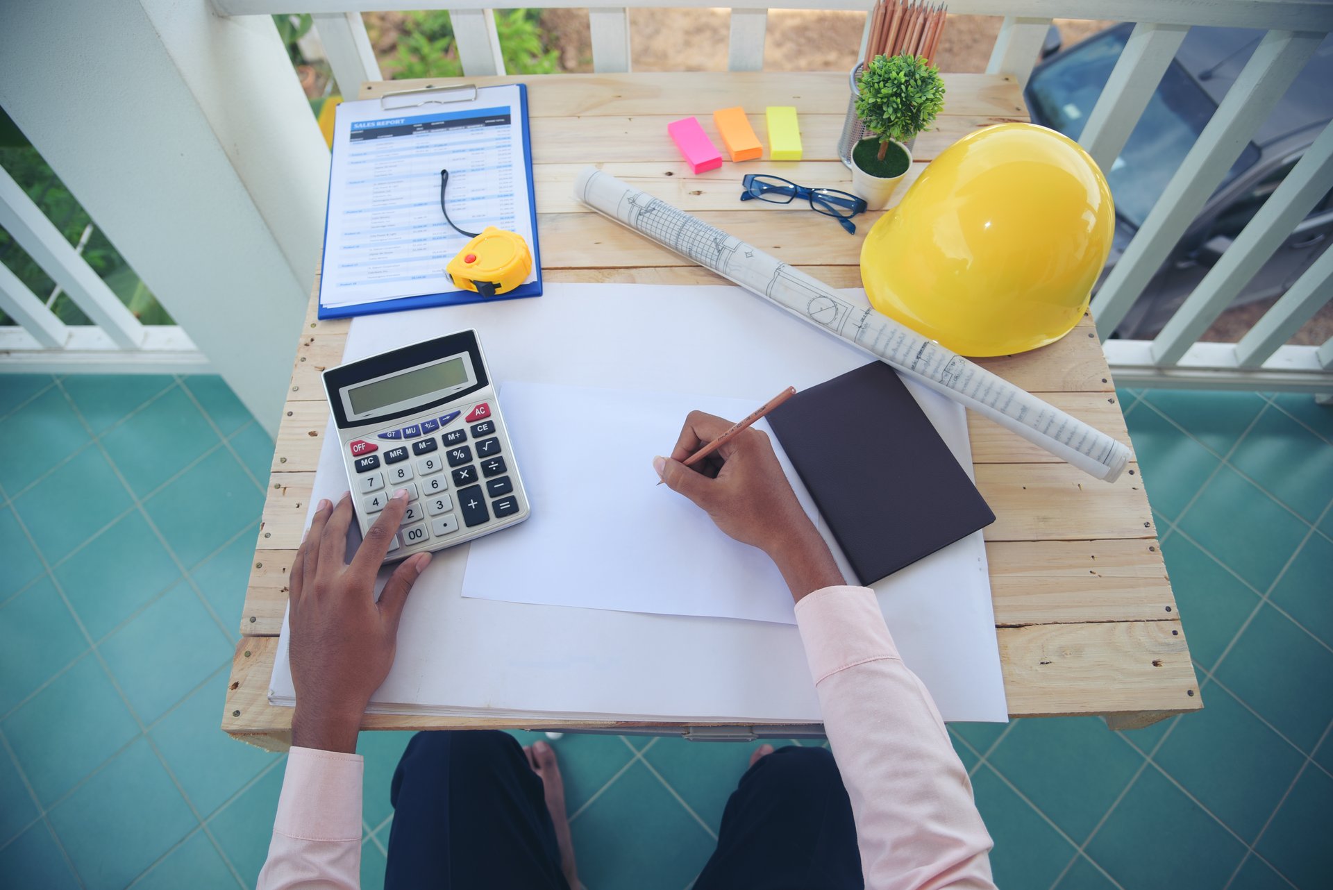 Homeowners reviewing a project quote